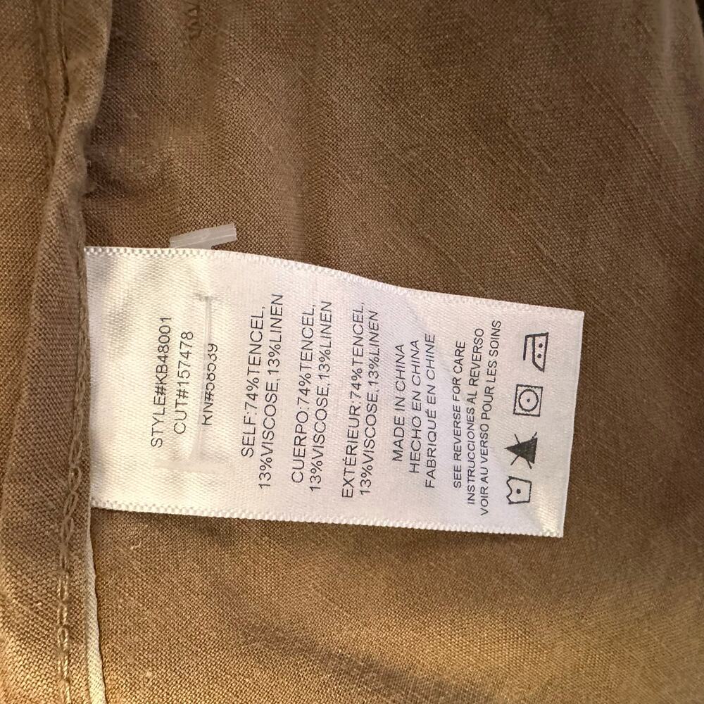 Kut From the Kloth size 8 Charlotte Crop Wide Leg Trouser Pants Linen Blend NEW - Picture 5 of 9